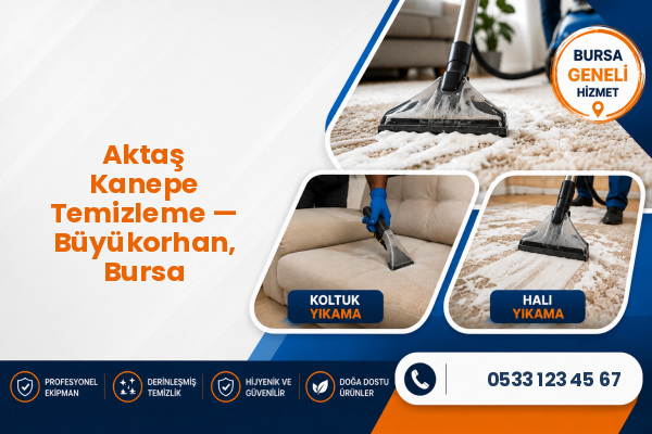 Aktaş Kanepe Temizleme — Büyükorhan, Bursa