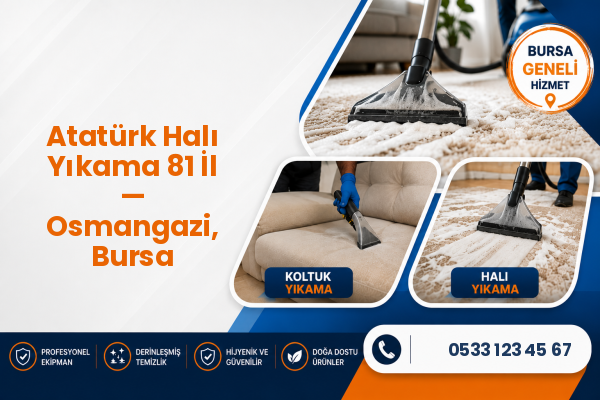 Atatürk Halı Yıkama 81 İl — Osmangazi, Bursa