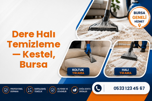 Dere Halı Temizleme — Kestel, Bursa