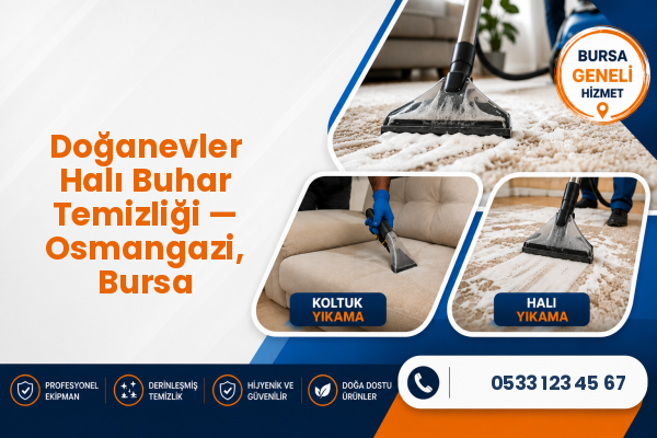 Doğanevler Halı Buhar Temizliği — Osmangazi, Bursa