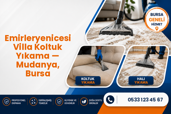 Emirleryenicesi Villa Koltuk Yıkama — Mudanya, Bursa