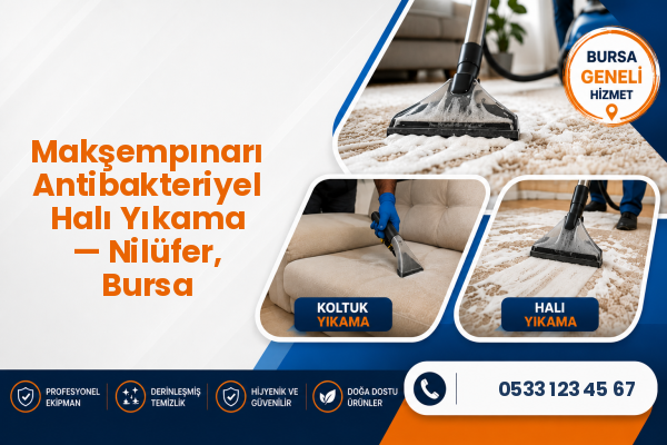 Makşempınarı Antibakteriyel Halı Yıkama — Nilüfer, Bursa