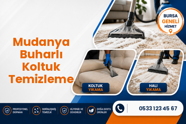 Mudanya Buharlı Koltuk Temizleme