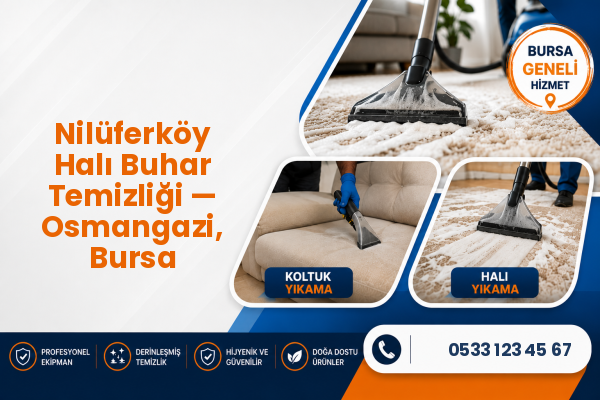 Nilüferköy Halı Buhar Temizliği — Osmangazi, Bursa