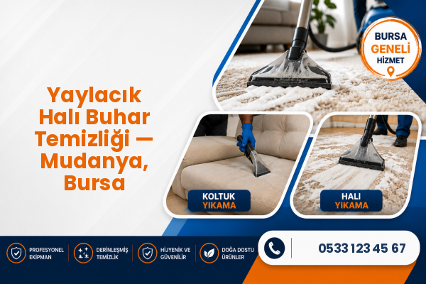 Yaylacık Halı Buhar Temizliği — Mudanya, Bursa